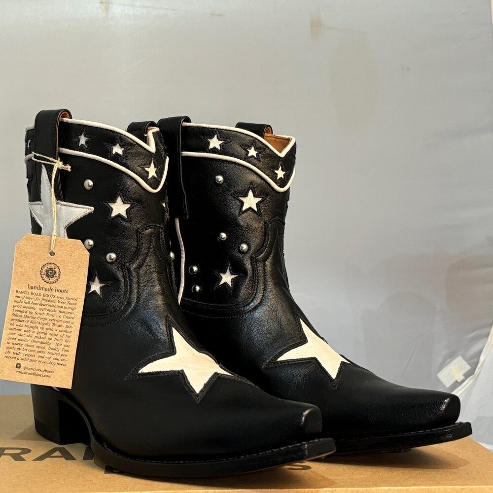 Ranch Road Boots Presidio Liberty Black Women's size 7